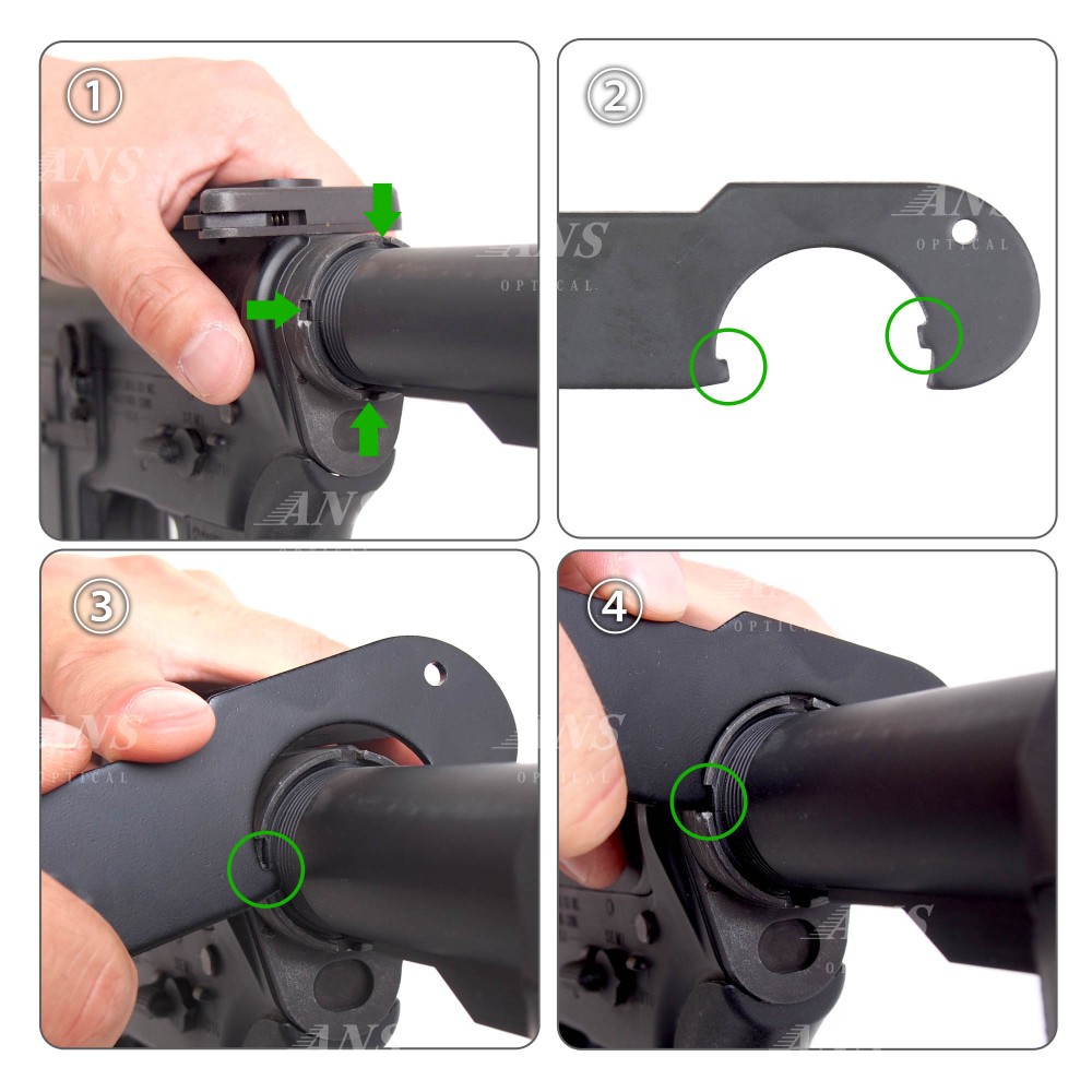 ANS マルイ次世代電動M4対応 バレルレンチ(バレルナット/ストックナット用)